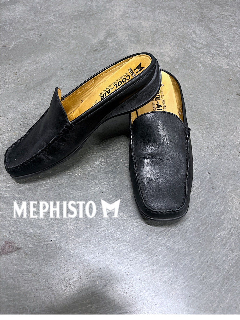 Mephisto leather mule